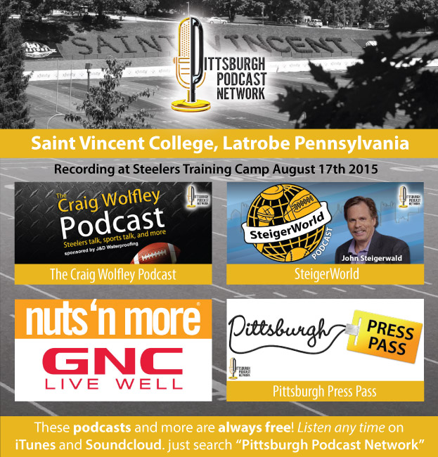 Pittsburgh Podcast Network at Steelers Training Camp in Latrobe