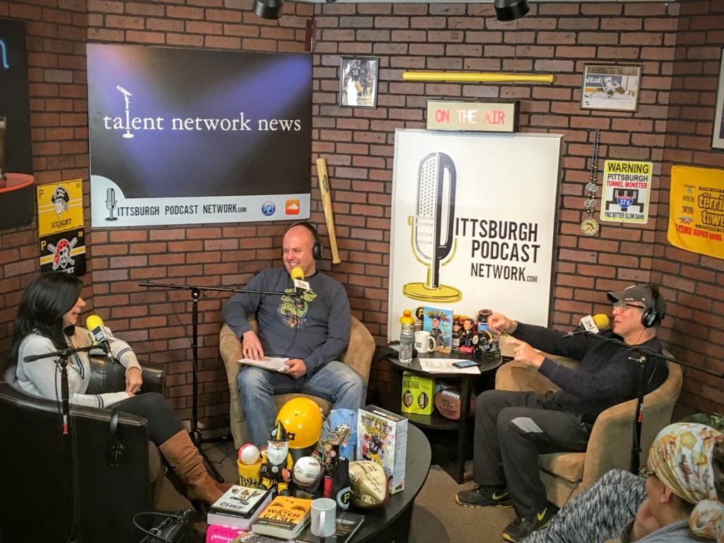 P-G Seen & Advice Columnist Natalie Bencivenga (Left) talks Valentine's Day with Craig Tumas (Center) and John Chamberlin (Right)