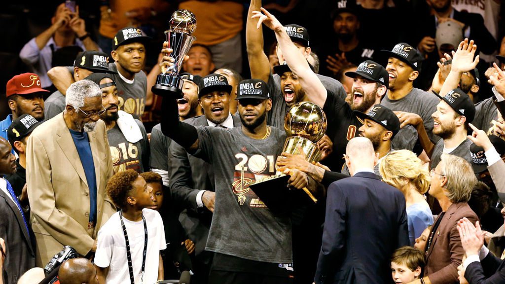 LeBron James led the Cavaliers to a franchise-first NBA Championship and the first major sports championship for Cleveland since 1964. Photo courtesy Getty Images.