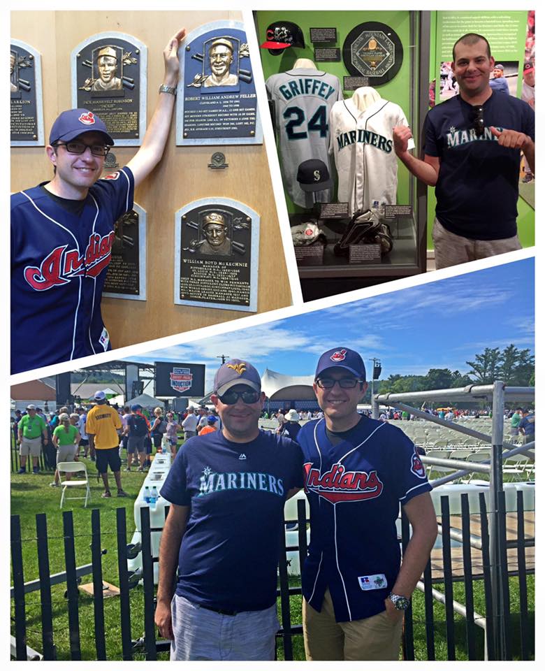 George "The Howitzer" Gerbo and Mike "The Buzz" Asti at the Baseball Hall of Fame in Cooperstown, NY.