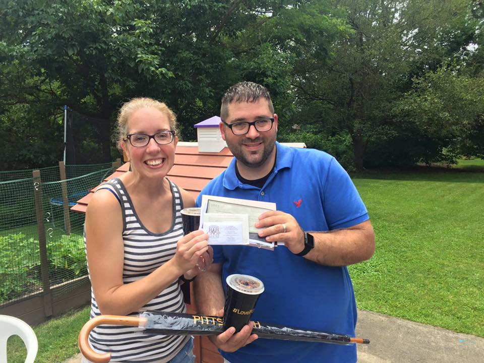 Homeowners Tiffany and TJ are hosts for the first stop on the YaJagoff! Podcast Summer Porch Tour in Bethel Park, PA