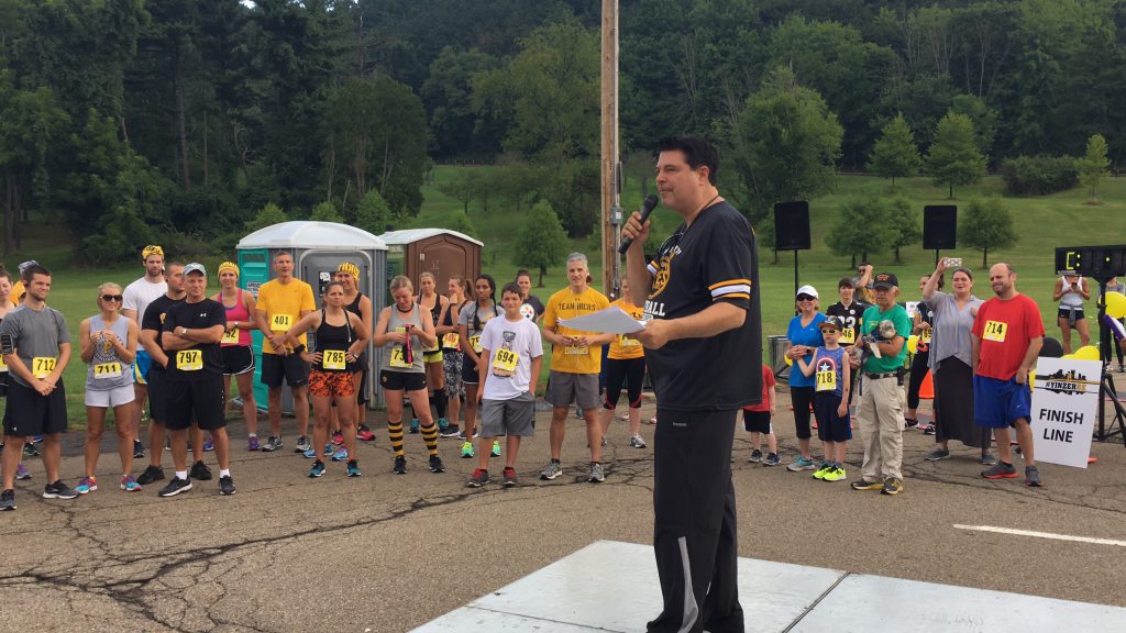 Comedian and radio legend Jim Krenn served as emcee for the Yinzer 5K.